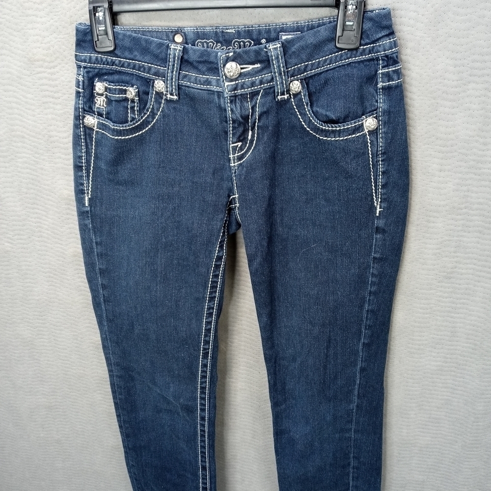 Miss Me women's blue jeans JE4009S34L sz 26x31. 401 57pm